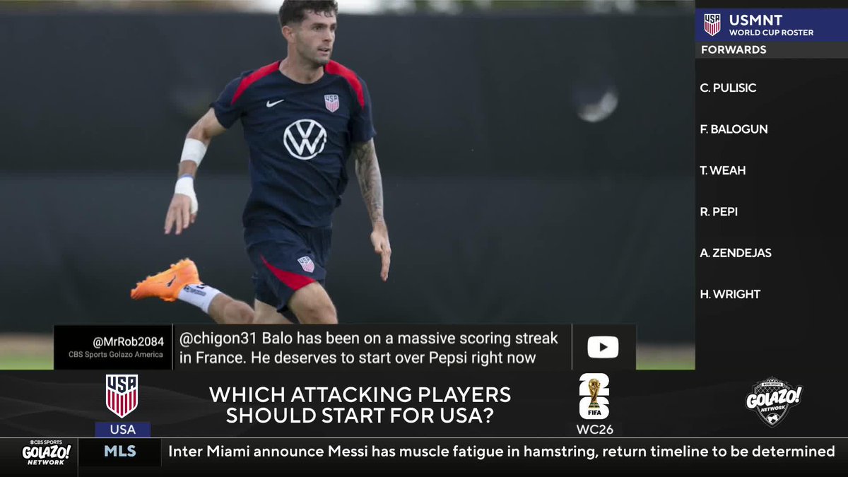 “I can see him being the guy that comes off the bench at times.” Benny Feilhaber and Charles Davies debate what Christian Pulisic’s role should be on this World Cup roster 👀🇺🇸