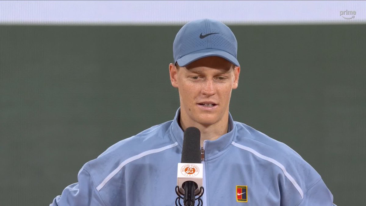 Jannik Sinner had beautiful words for Gael Monfils at Roland Garros “Back in the days when I was still young, I came on Tour &amp; he was very humble &amp; I felt something special in his personality. Now a new chapter is starting and we wish him only the best”🥹