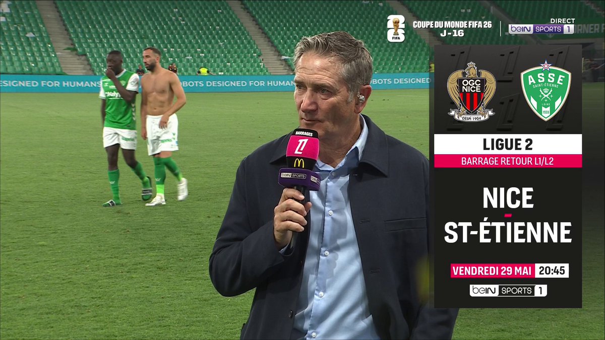 🗣️ Philippe Montanier (AS Saint-Étienne) débriefe la rencontre à notre micro : "Les défenses ont pris le pas sur les attaques" #ASSEOGCN #beINLigue1