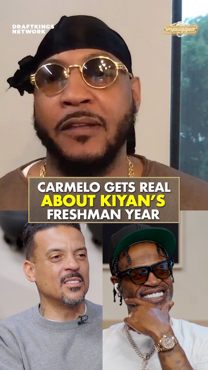 Melo's keeping it real about Kiyan's freshman season 👀🍊 Carmelo Anthony opens up about pressure, player development &amp; why young hoopers need support, not the portal 😤