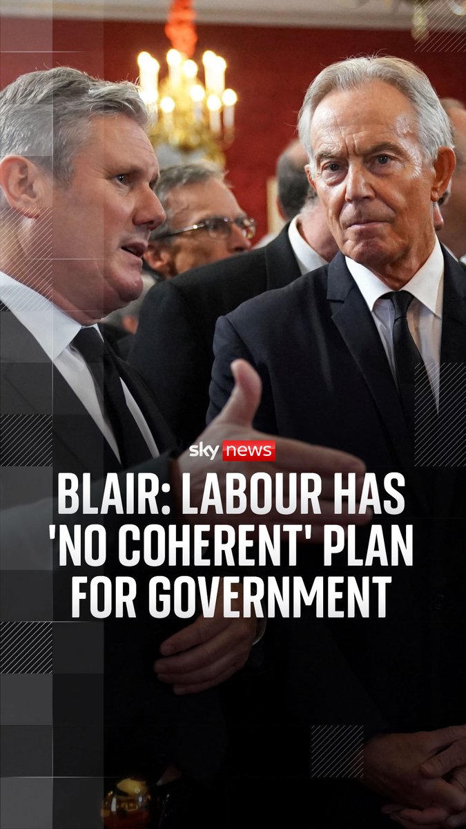 Sir Tony Blair has warned Labour against forcing Sir Keir Starmer to quit without having a proper policy agenda to follow him, in his first intervention since the party was plunged into a leadership crisis. Sky's Lucy McDaid reports ⬇️ Read more: