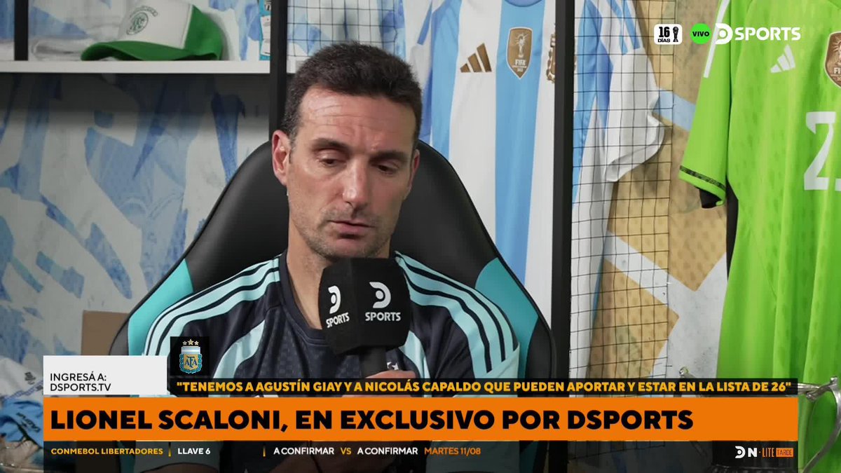 26 + 6 para los amistosos al Mundial. Giay y Capaldo expectantes como alternativas a los lesionados Montiel y Molina.