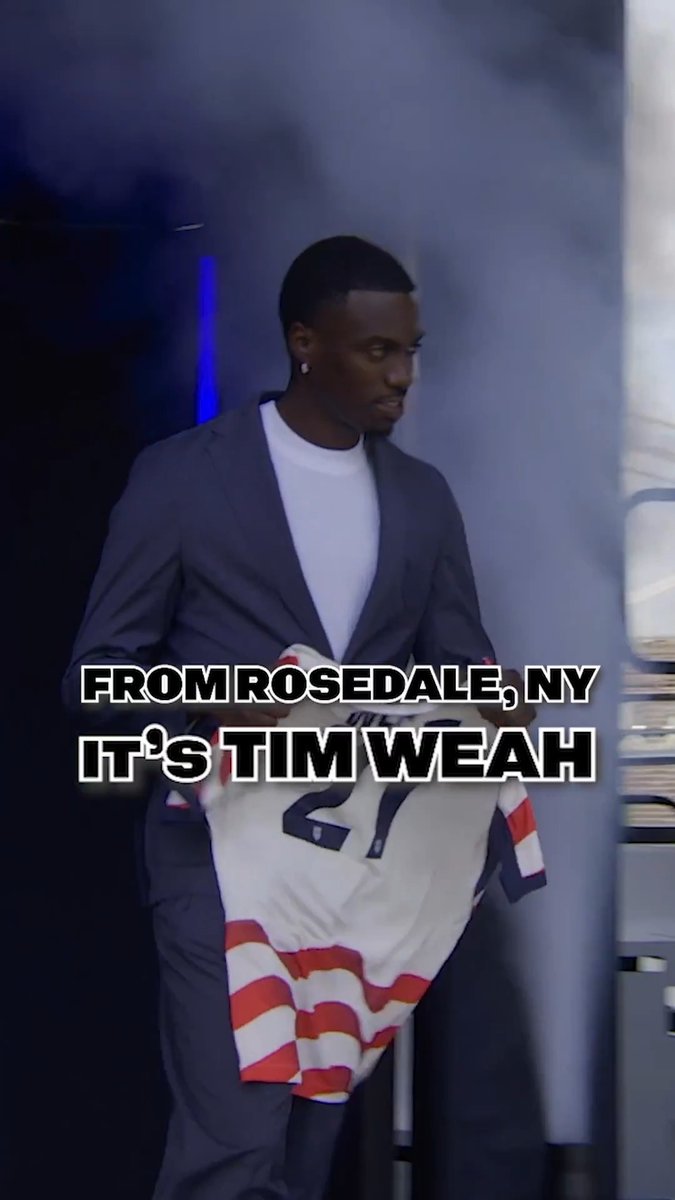 A huge spotlight because of the name on the back of his jersey 🇺🇸 Tim Weah is headed back to the FIFA World Cup with the U.S. Soccer Men's National Team