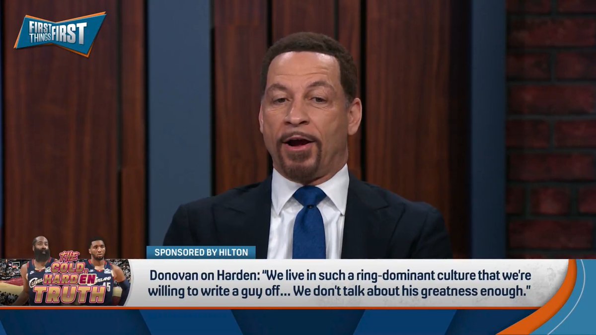 “James Harden does not get criticized because he doesn’t have a ring... It is because he shrinks in the playoffs or in the bigger moments of the playoffs.” Chris Broussard reacts to Donovan Mitchell’s comments on James Harden: