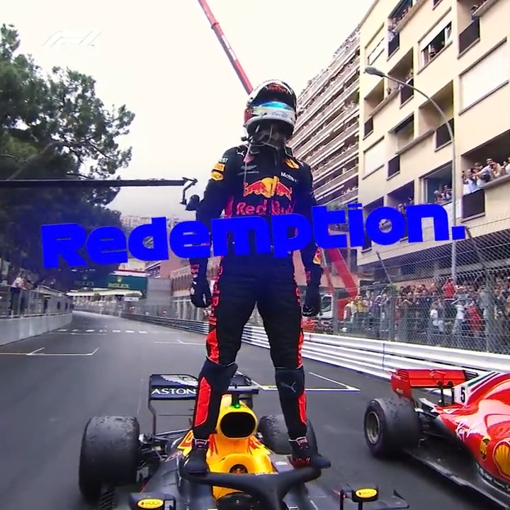 A STORY OF REDEMPTION Exactly 8 years ago, Daniel Ricciardo found his redemption in Monaco after a disastrous pit stop cost him the 2016 victory