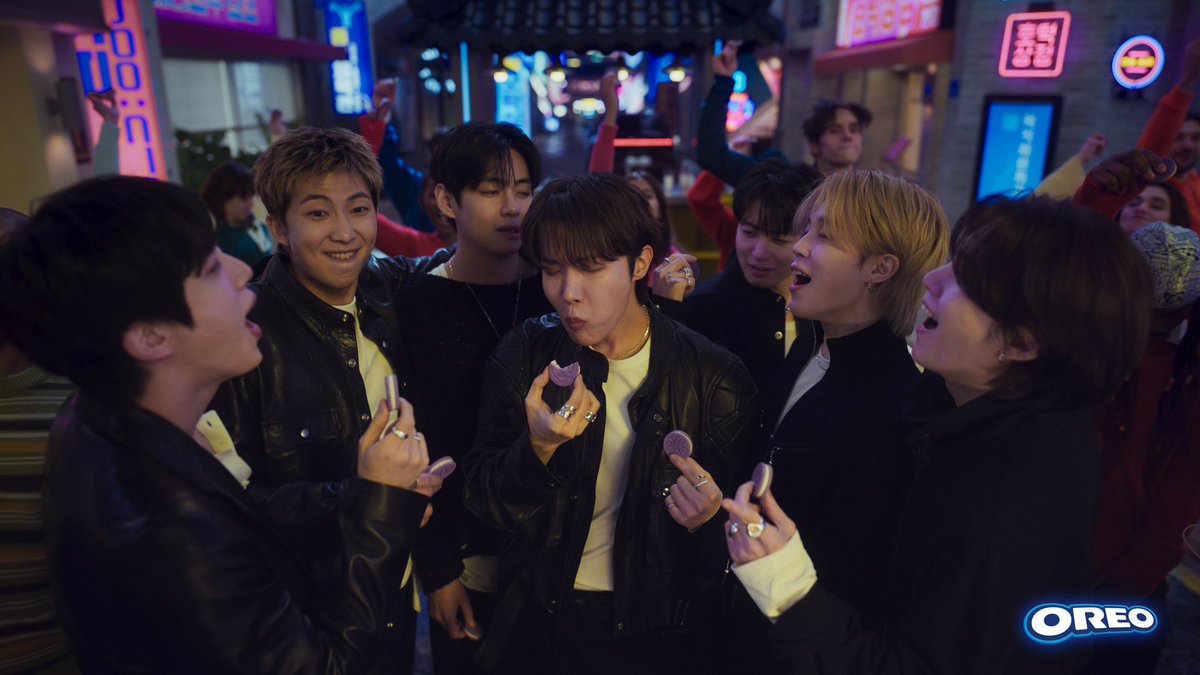 BTS is joining forces with OREO to Build Their Snack and share a taste of their Korean roots with the world! Each OREO cookie is filled with a sweet creme that remixes the flavors of hotteok. These limited-edition OREO & BTS Cookies will begin to hit shelves on June 8th.