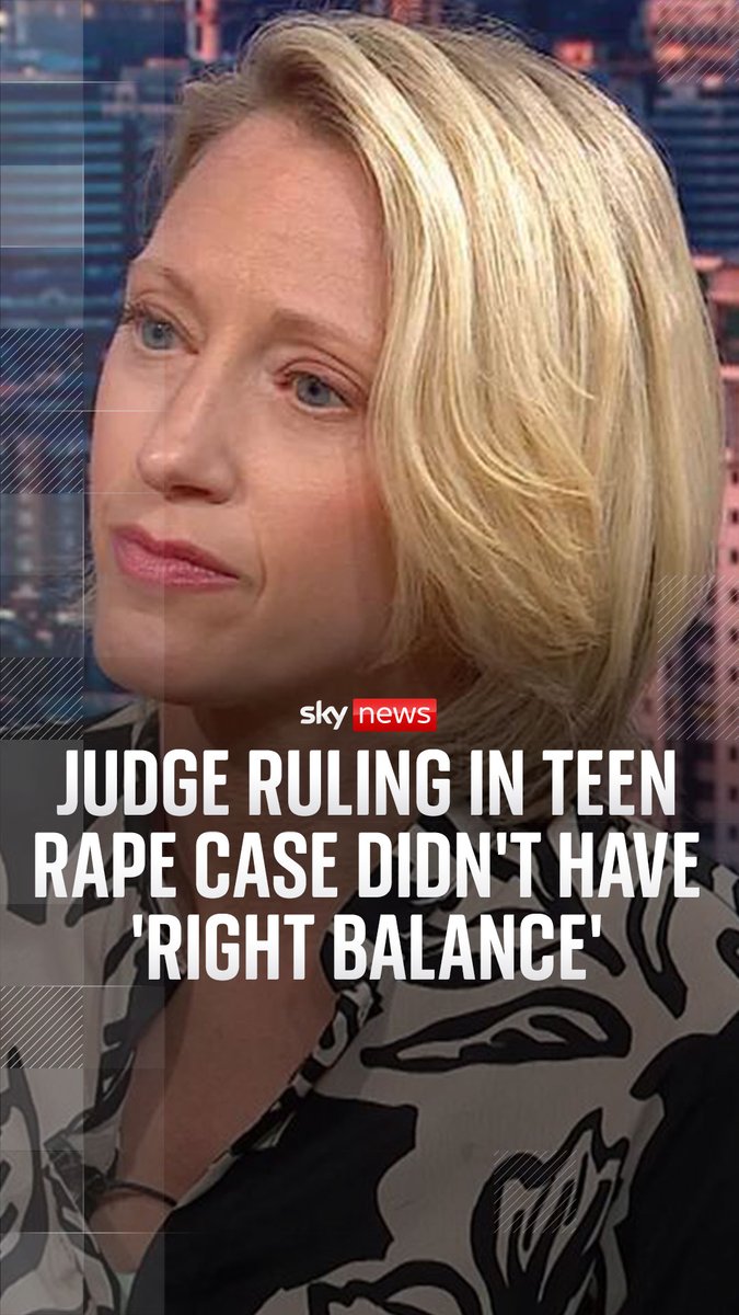 The victims' commissioner for England and Wales has said the judge's ruling in the teen rape case did not strike the 'right balance'. Claire Waxman OBE told Sky's @CathyNewman that the case will deter "many victims from coming forward". Read more: