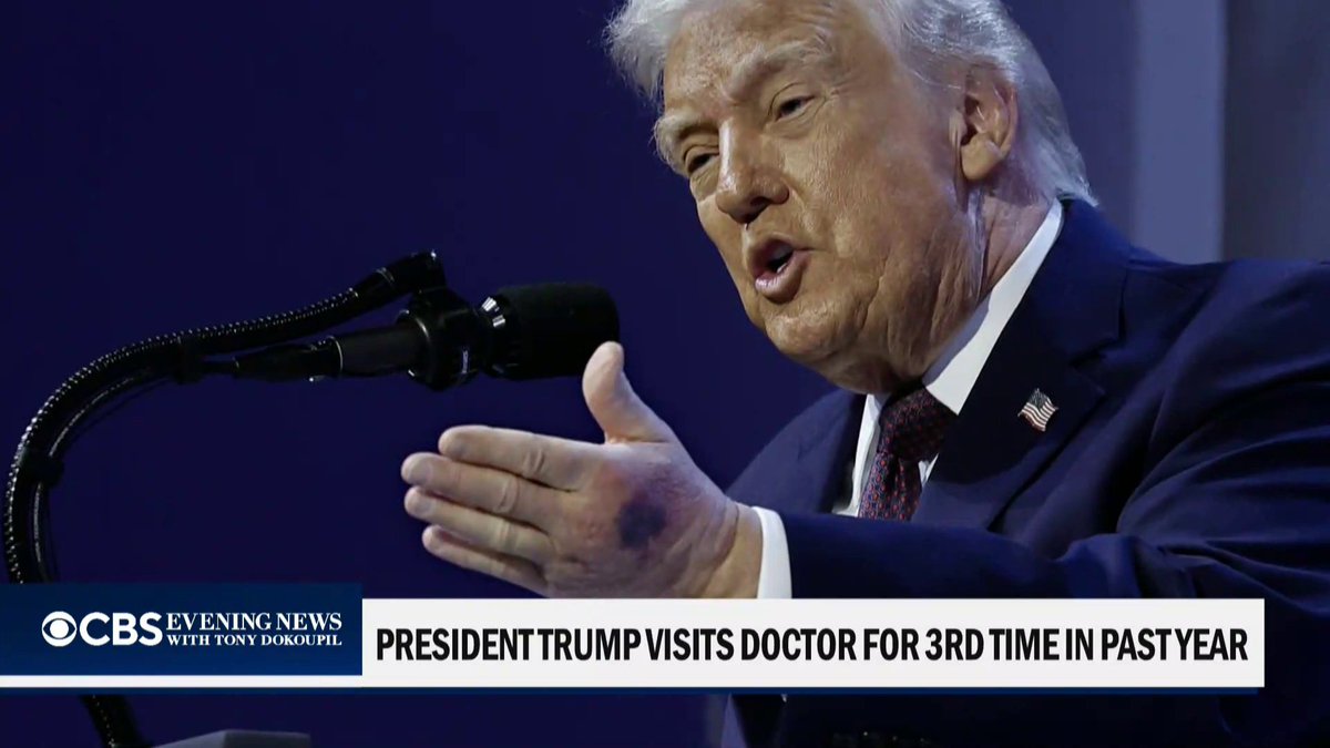 President Trump underwent what the White House described as a routine dental and medical evaluation at Walter Reed Medical Center, his third medical exam in the past year. Trump later said “everything checked out perfectly” as he prepares to turn 80 next month.