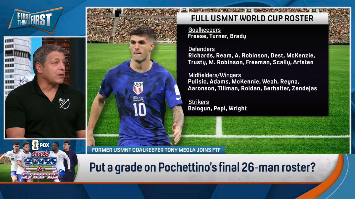 “I think this team is built for now. The fact that we’re home is going to be a massive, massive advantage.” Former USMNT goalkeeper Tony Meola reacts to the final USMNT roster | FOX Soccer