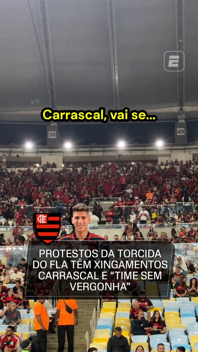 “Carrascal, vsf, o meu Flamengo não precisa de você” “Vergonha, time sem vergonha” Rapaz, e o clima no Mengão?
