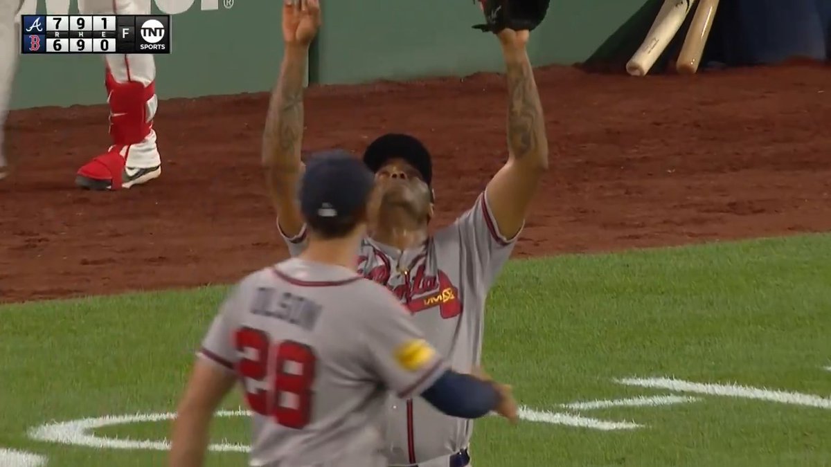 The Braves take a THRILLER in Boston to grab their 37th win of the season 🔥