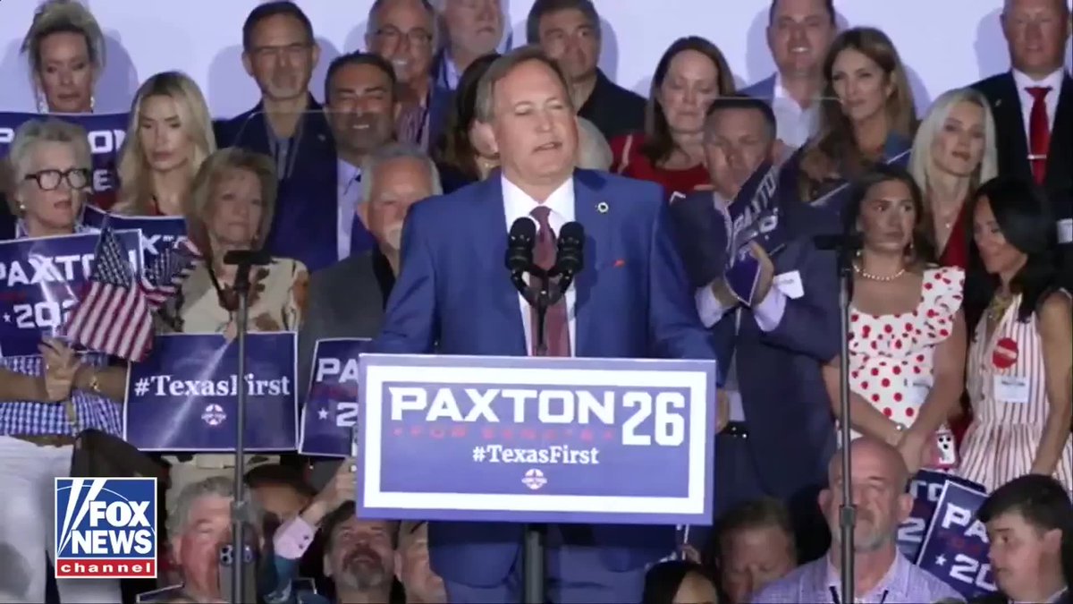 “We just sent a Texas-sized message to Washington.” Texas AG Ken Paxton speaks after defeating Sen. John Cornyn in Texas’ Republican Senate primary runoff, calling the victory a mandate for change inside the GOP. Paxton now faces Democrat James Talarico in a race that is among a handful that could decide if the Republicans hold their slim 53-47 majority in the Senate.