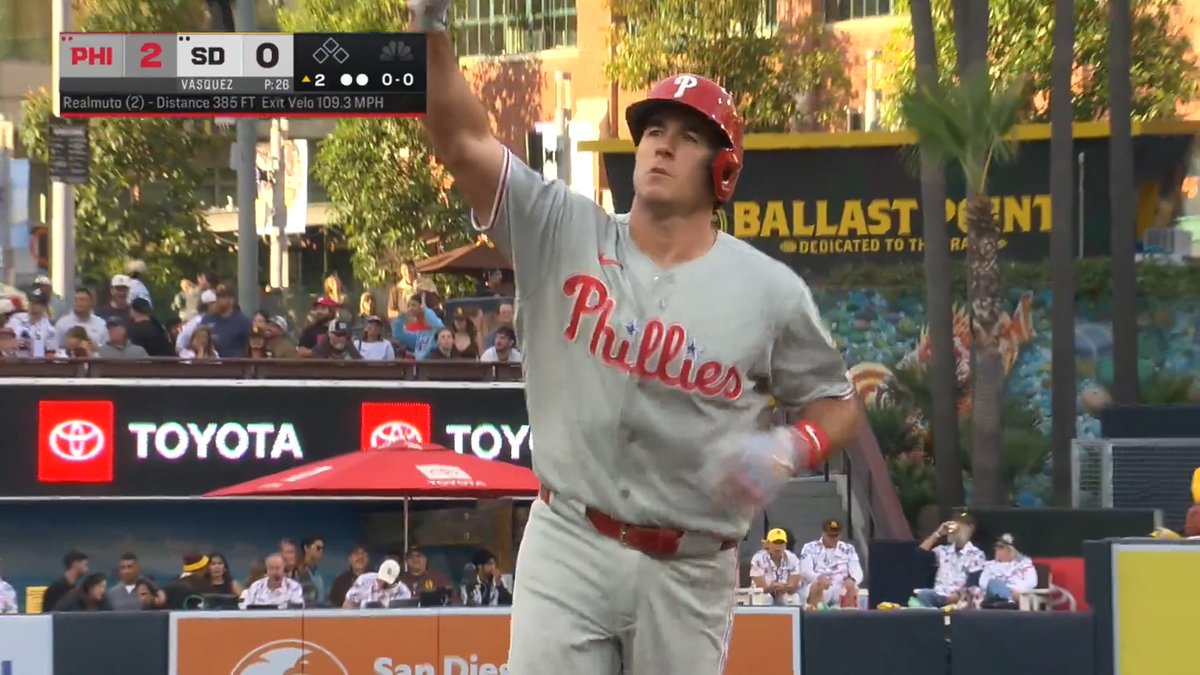 JT's 500th career extra base hit was SMOKED 😳