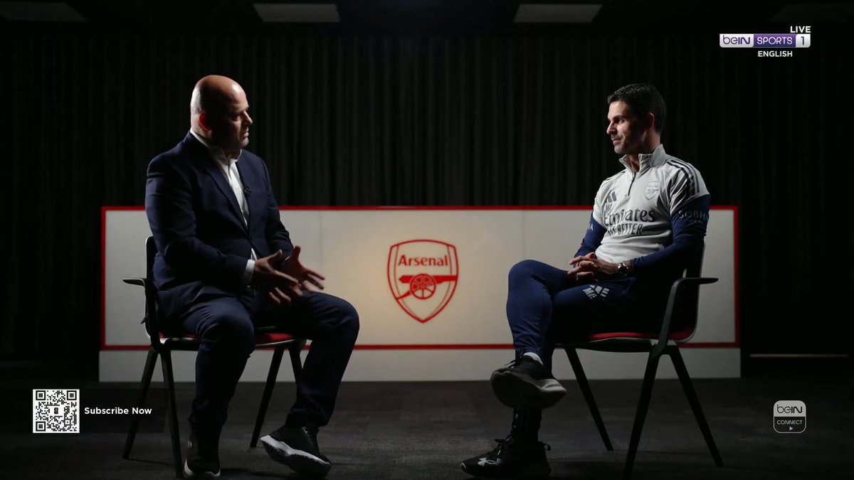 🗣️ Mikel Arteta: “It sounded beautiful. Say it again!” 😂 ❤️
