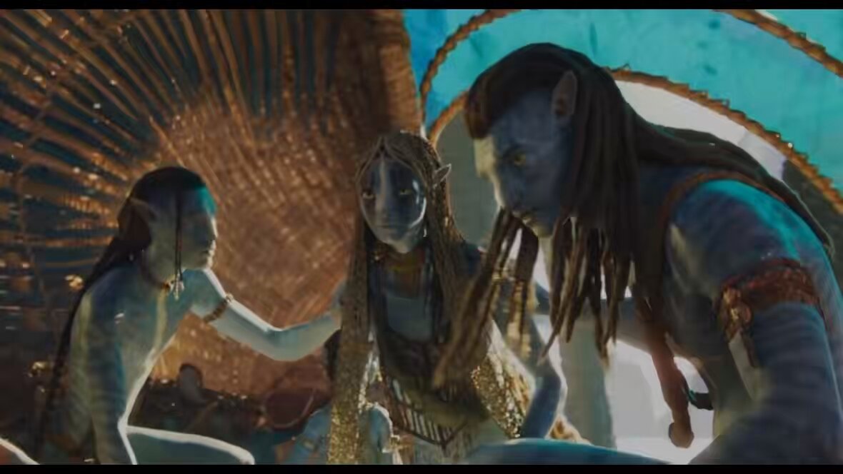 neytiri just sitting there while all of the kids yell at jake still takes me out😭😭 she’s so fucking funny skhdjdjd