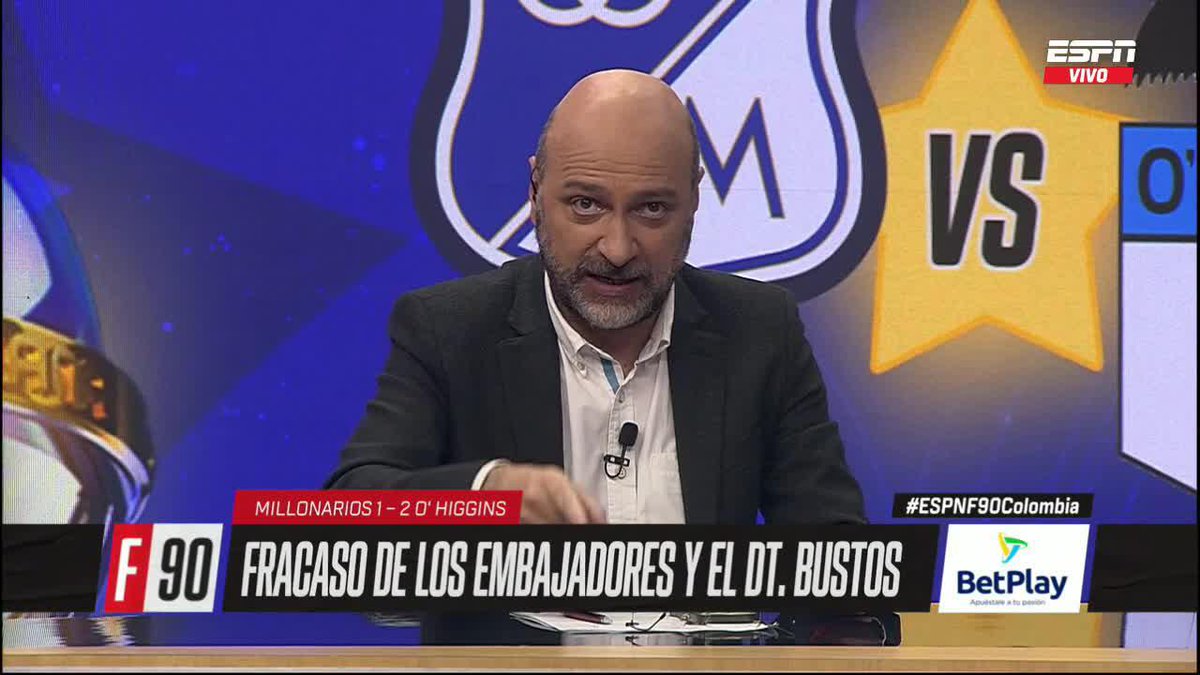 “Fabián Bustos no puede seguir con el argumento que no ha tenido tiempo para trabajar, lleva cuatro meses y no se ve lo que hace” Nicolás Samper ▶️ No te pierdas #ESPNF90Colombia en el Plan Premium de #DisneyPlus
