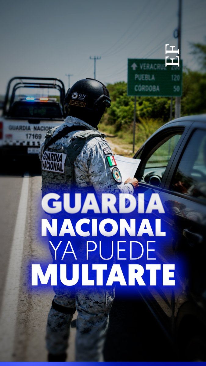 🚨 La Guardia Nacional ya podrá multar y revisar vehículos en carreteras federales. Con las nuevas facultades también podrá pedir documentos, aplicar sanciones y detener a quienes se opongan a sus órdenes.