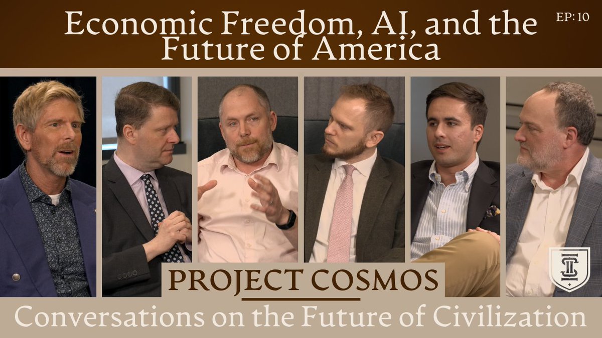 Economic Freedom, AI, and the Future of America (0:00) Intro: AI, deregulation & tech growth (6:11) AI and job displacement (8:56) The GOP's working class vs. economic dynamism tension (16:34) Are we losing skills to AI? (28:24) Theology, human dignity & what makes us different from machines (38:41) The data center investment bubble (52:21) Industrial policy, national security & reshoring (1:00:29) Disruption without a path forward: the trucker problem (1:06:31) UBI, WALL-E, and the dystopia of purposeless leisure (1:10:24) Closing thoughts: humility, embodiment & conservatism's answer to AI Johnny Burtka is joined by Jay W. Richards 🇺🇸, Tim Carney, Max Bodach, Jim Antle, and Matthew Brach for our latest episode of Project Cosmos!