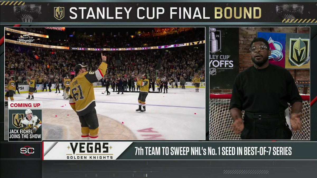 “The dynamic skillset and hockey IQ of Mitch Marner has put this team in a different position.” P.K. Subban gives the 10-year vet his flowers after the Vegas Golden Knights advanced to the Stanley Cup Final 👏