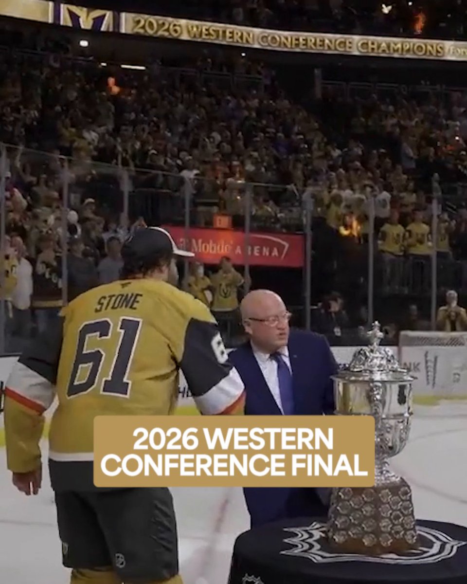 Hands off the Clarence S. Campbell Bowl, just like 2023... 👀 #StanleyCup