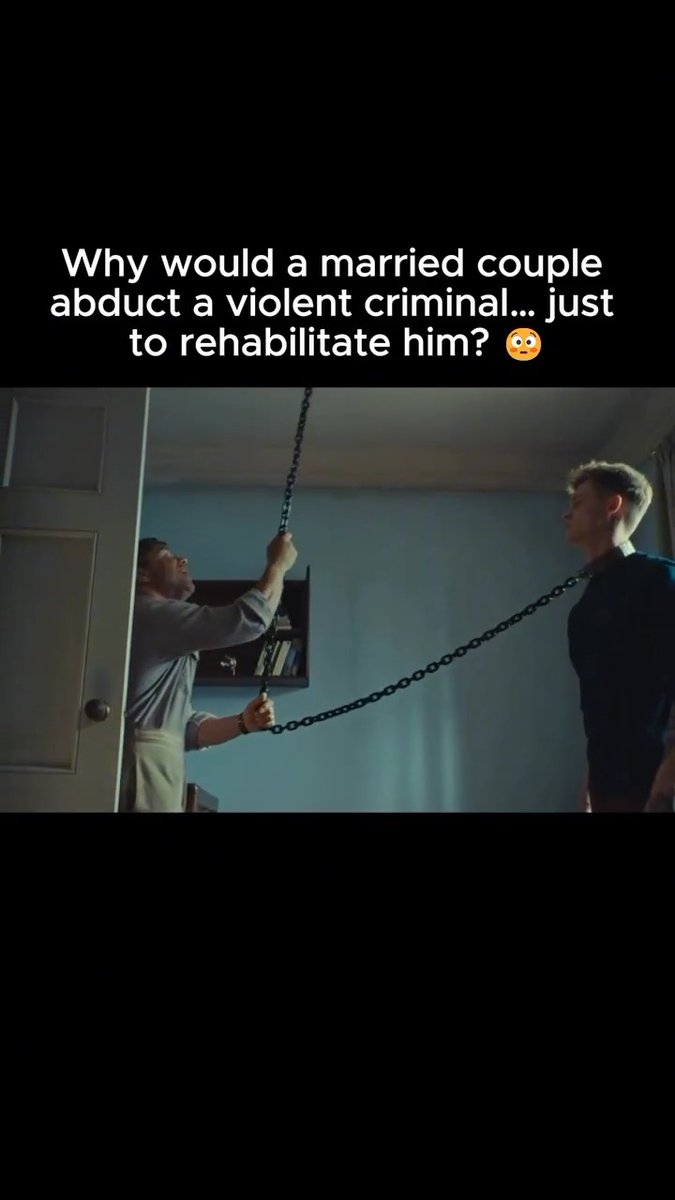 Look at it as a sign of our trust in you." The psychological manipulation in this scene is unreal. Can you actually rehabilitate a violent criminal by chaining them up inside your home? 😳