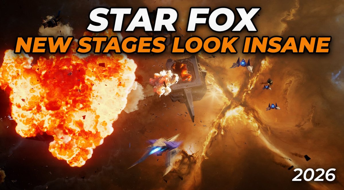 The new Star Fox stages don’t look good for a Star Fox game. They look genuinely high quality. Full stop. The environments have real weight and presence for the first time. The lighting actually does something instead of just existing. The scale during flight feels massive instead of cramped. These levels look like proper, expensive, modern Nintendo environments. Most of the conversation is still stuck on the characters. But the stages are where this game has actually taken a proper visual leap. The worlds finally feel like they belong in 2026 instead of looking like they’re still fighting the limitations of older hardware. This is the first time Star Fox has looked properly premium in the places that actually matter when you’re playing. If people are still saying the game looks cheap after seeing these stages, they’re not looking at the right thing. What stands out most to you in these new stage graphics? The lighting, the sense of scale, or how expensive the environments actually feel?