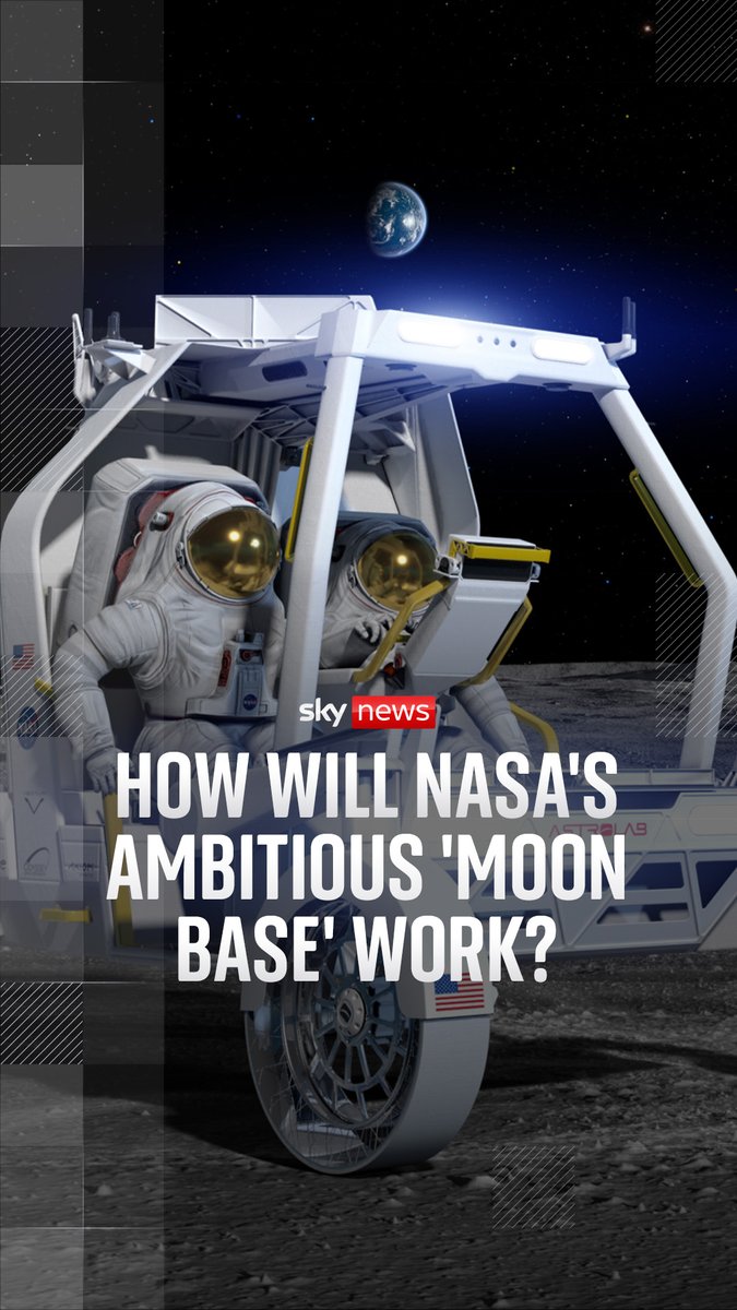 NASA presented its plans for a moon base to keep a permanent human presence there, saying it could end up covering the size of a large city. Mickey Carroll explains ⬇️