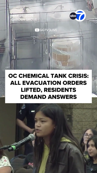 All evacuation orders prompted by the chemical tank crisis in Garden Grove have been lifted, and authorities say there is no longer a threat of an explosion, fire or chemical leak. Frustrated residents demanded answers and action from city leaders during a special meeting. From the threat of a catastrophic chemical explosion to the handling of the massive evacuation, many say lessons should be learned.