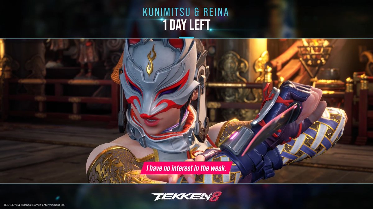 Reina...? Ready your blades - Kunimitsu will be available in Early Access TOMORROW💥 #TEKKEN8