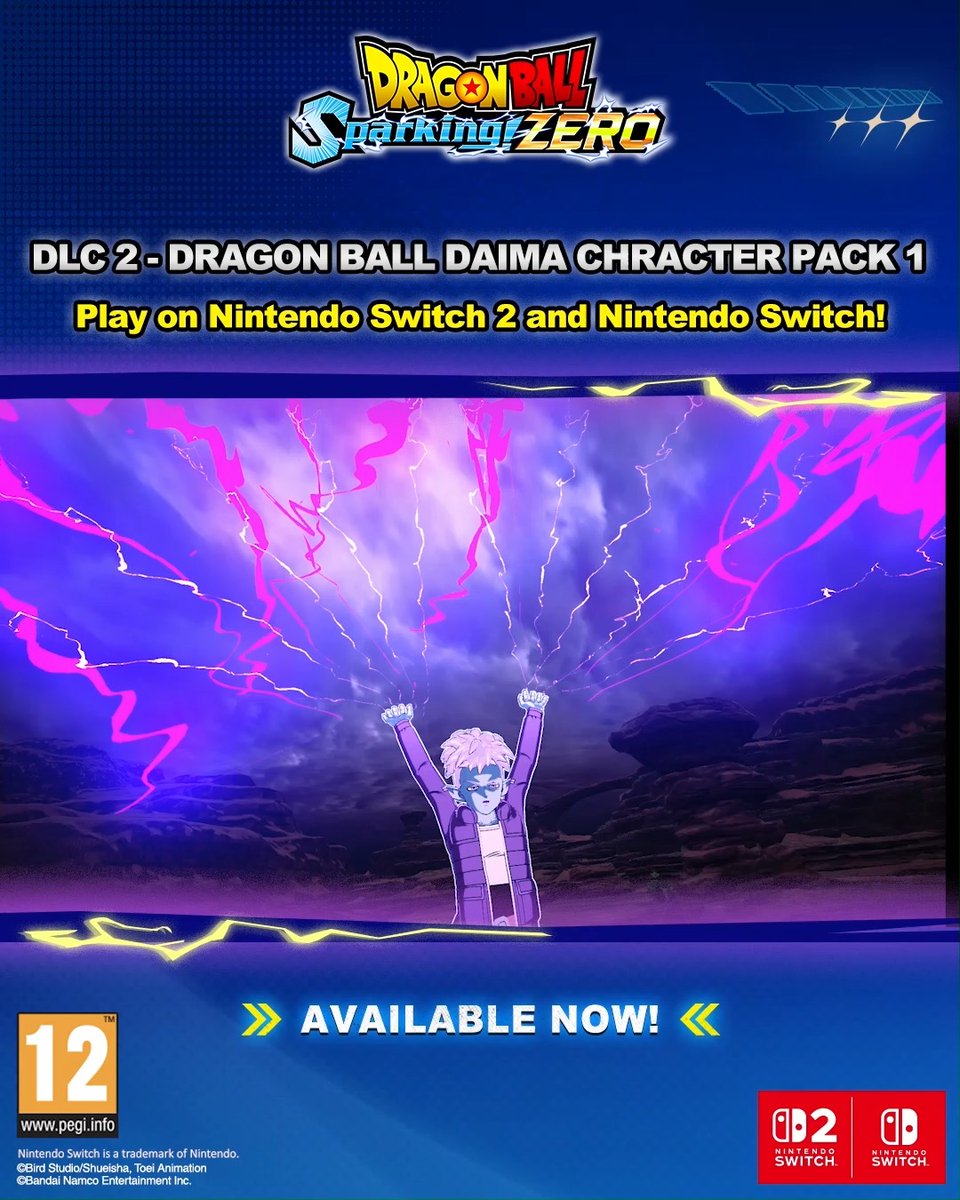 Glorio, Panzy, and Majin Kuu are playable with DRAGON BALL: Sparking! ZERO - DAIMA Character Pack 1 on Nintendo Switch 2 and Nintendo Switch!