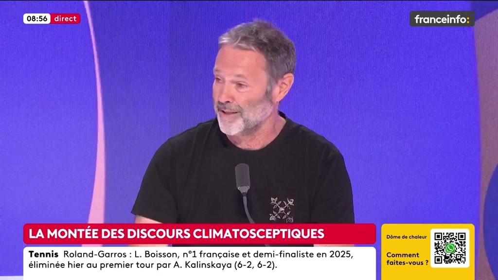 🔴 Montée des discours climatosceptiques ➡️"On se fait attaquer sur les réseaux sociaux, harceler par certains journalistes d’une certaine presse conservatrice [...] Des partis comme l’extrême droite font aussi des procès à des scientifiques", dit Christophe Cassou, climatologue
