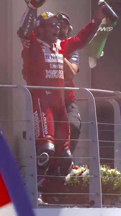 Pure emotion in 2019 โค๏ธ Danilo Petrucci claimed his first #MotoGP win on home soil, a dream realised in front of the Italian fans๐ #ItalianGP ๐ฎ๐น