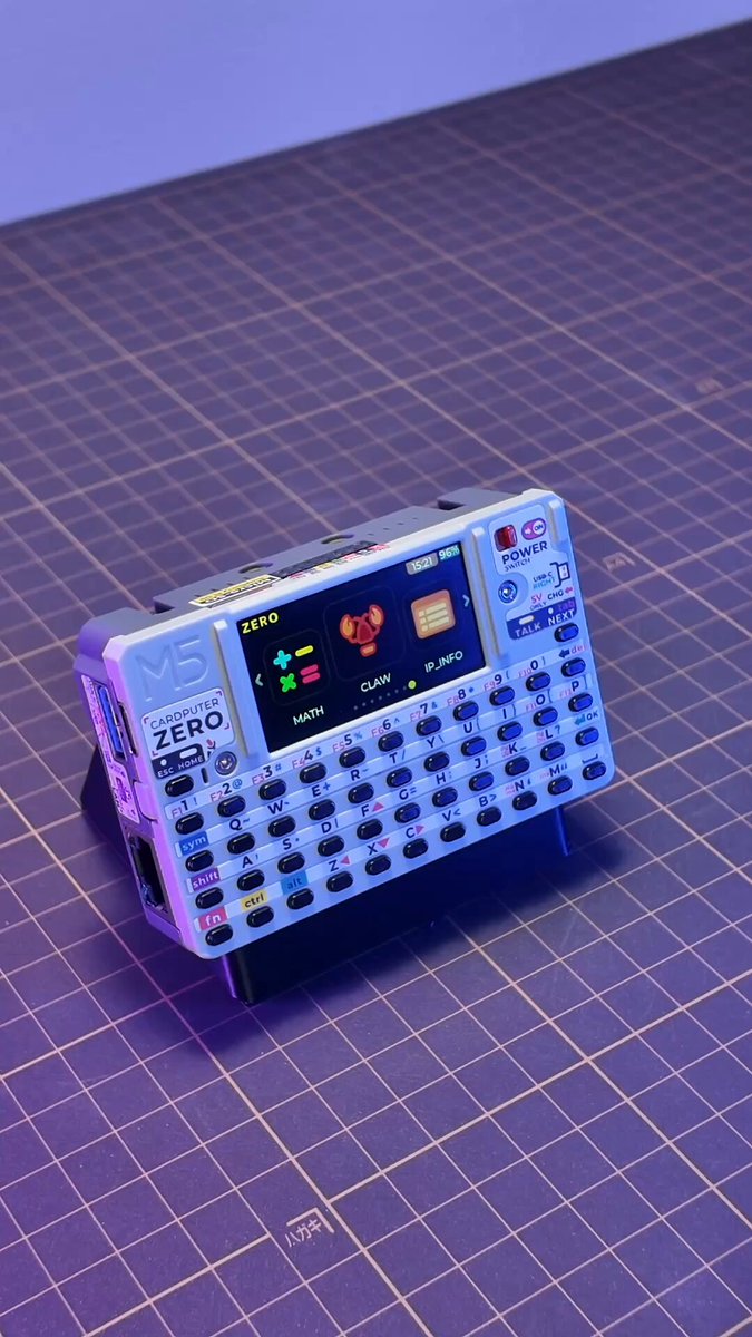 A quick look at the ports and interfaces on CardputerZero. From the 1.9" LCD and 46-key keyboard to HDMI, camera, Ethernet, USB Host/Device, audio, microSD, infrared, and expansion interfaces — CardputerZero is designed to be compact, practical, and ready for real projects. Pocket-sized. Raspberry Pi -powered. Built for makers and developers. #M5Stack #CardputerZero #Maker #Kickstarter #RaspberryPi #Linux