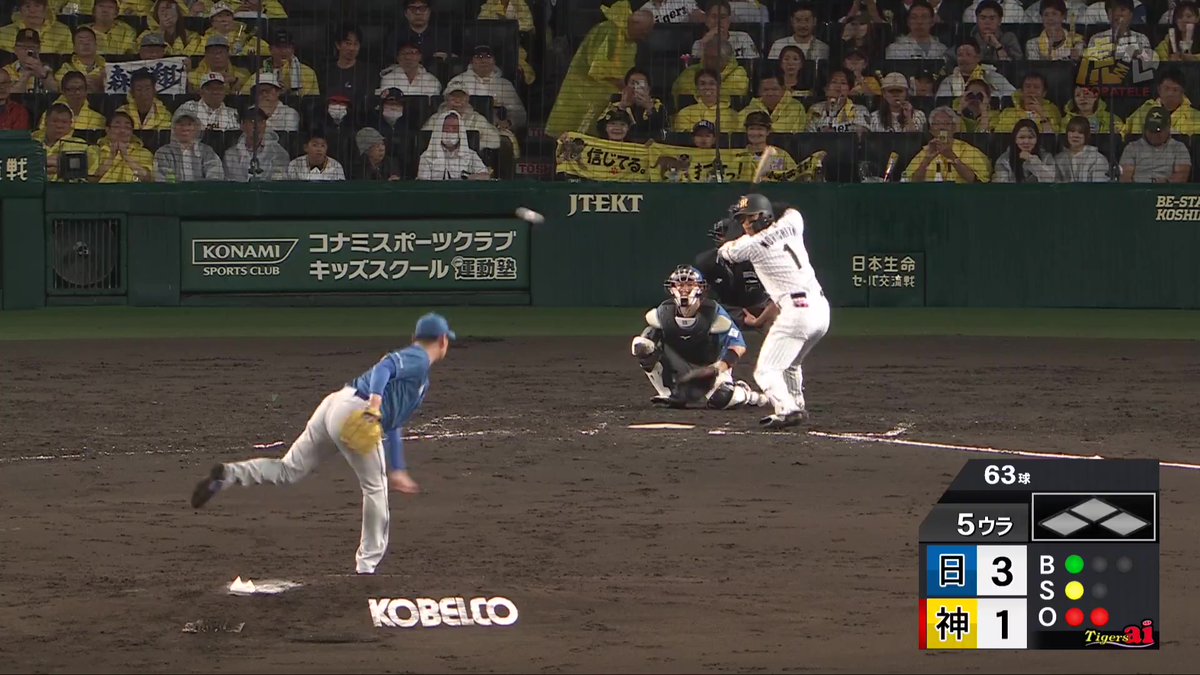 5回裏、森下選手がレフトスタンドへ第12号ソロホームランを放つ！！
