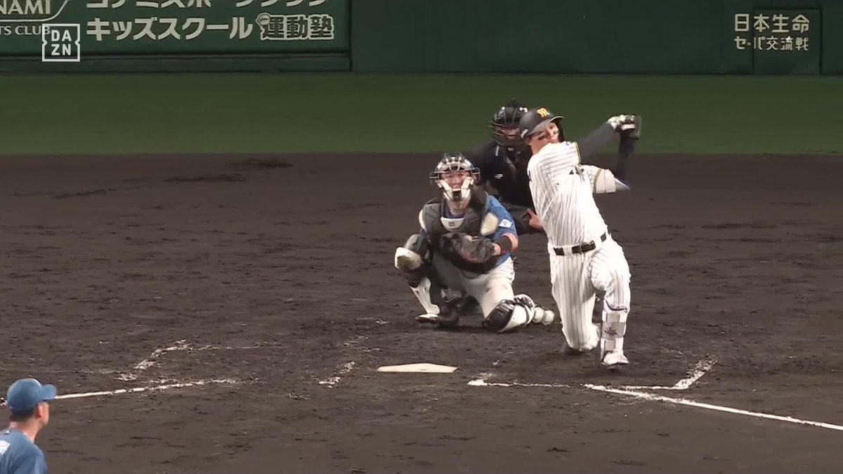 キングに並んだ 森下翔太が12号ホームラン 緩い球を溜めてとらえる ⚾️阪神×日本ハム #阪神タイガース #だったらDAZN