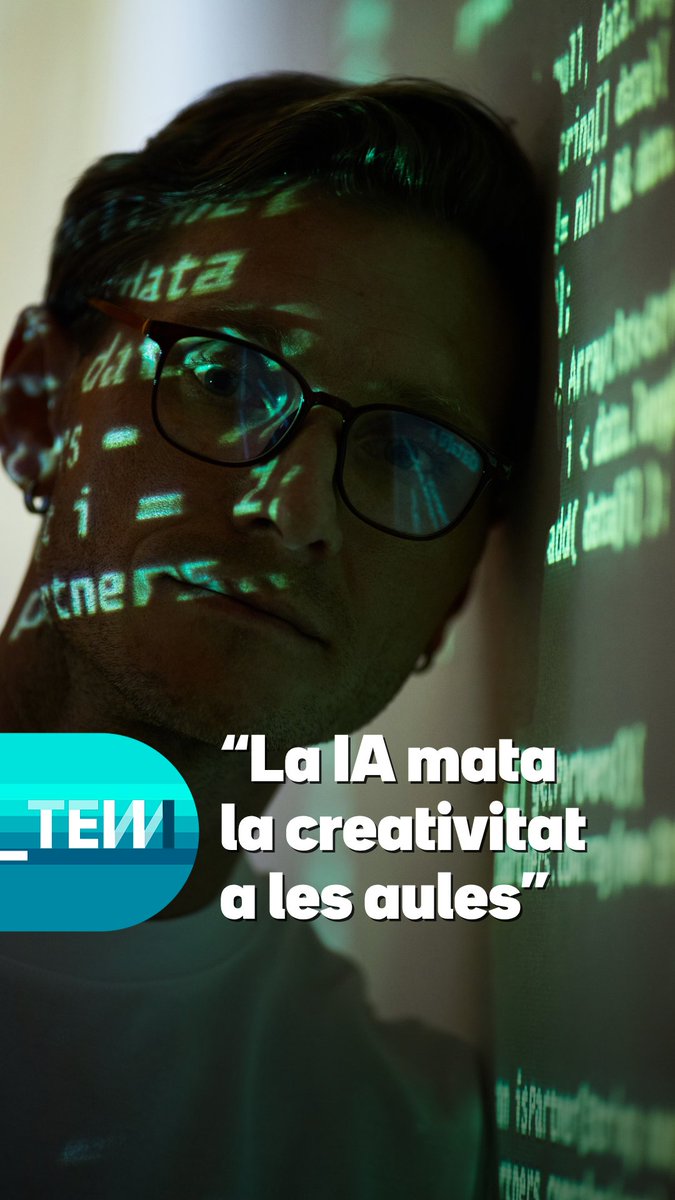 👩🏻💻 "La IA mata la creativitat i el pensament complex." És l'opinió de Cristian Olivé, professor de secundària. Considera que l'ús que en fan els estudiants és molt perillós i reclama un debat profund que involucri molts sectors socials📱 #TotEsMou3Cat