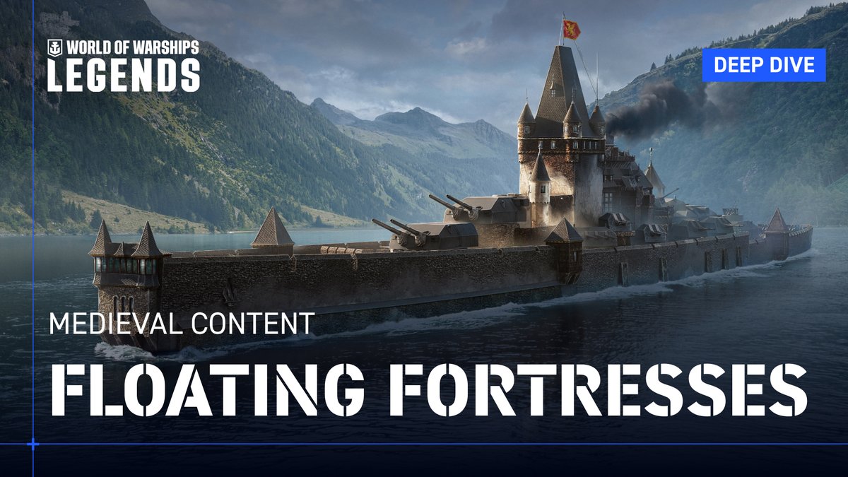 🌊Ahoy, Captains! Witness the floating fortresses - new warship and skins inspired by the look of the castles of Medieval Ages. Learn about historical references to the new content and prepare for it to come next Monday! Deets: