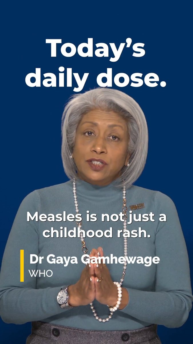 Measles is highly contagious and can be dangerous. Know the symptoms. And remember: measles can be prevented through vaccination. #StandWithScience