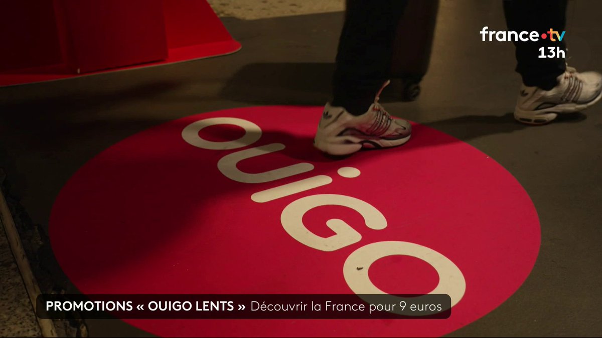 🔴 Neuf euros pour partir en train au quatre coins de la France et même à l'étranger. La SNCF a mis en vente 50 000 billets de Ouigo lents, mercredi 27 mai, à prix cassés. Les tarifs sont imbattables, mais les trajets durent plus longtemps. #JT13H