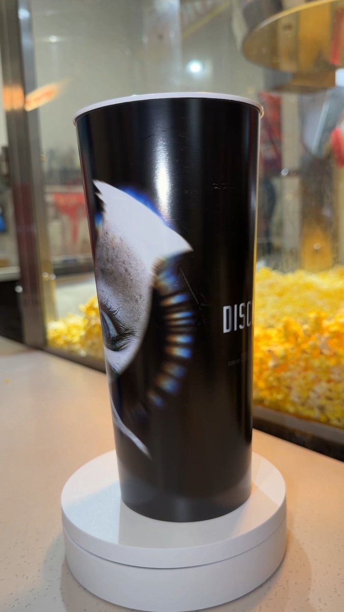 Our Disclosure Day tin and souvenir cup are NOW AVAILABLE in theatres! 🍿