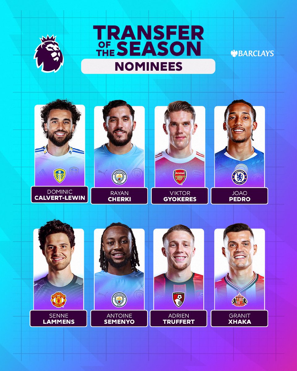 New signings making their mark 👏 Vote now to pick your winner for Barclays Football Transfer of the Season 🗳️