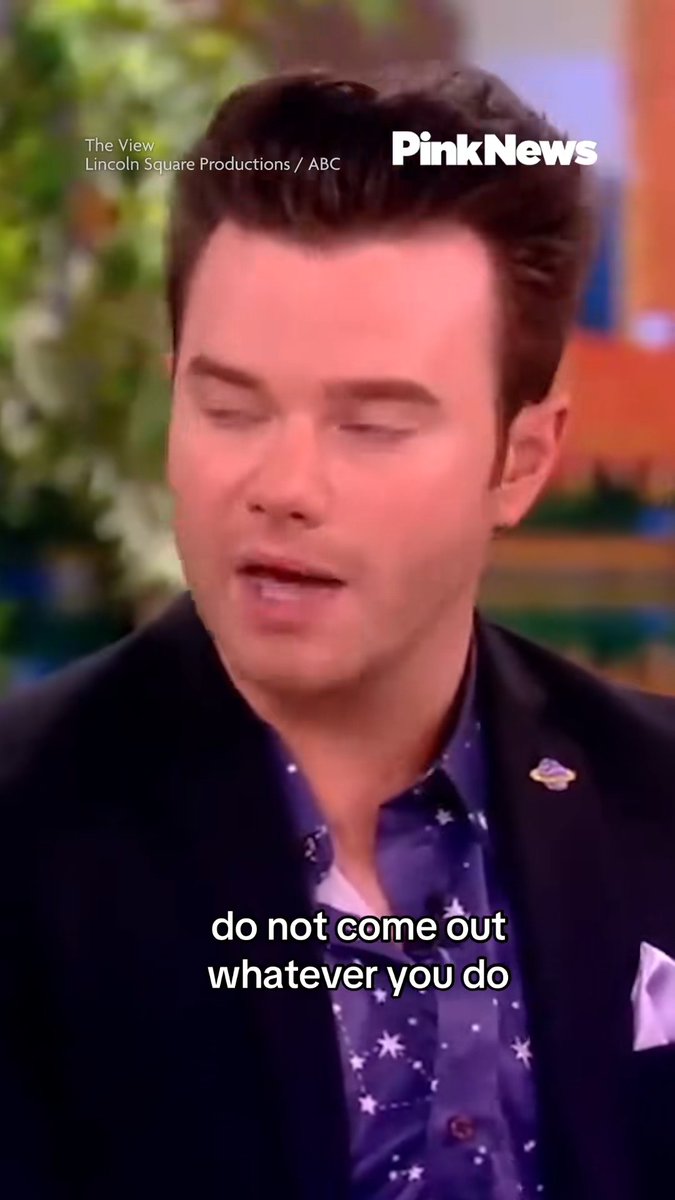 Happy Birthday, Chris Colfer! Actor and singer Chris Colfer has just revealed that when he started filimg Glee he was told to hide his sexuality. Speaking to The View in 2024, Colfer said: “When I started filming the show I had a lot of people tell me ‘don’t come out whatever you do because it will ruin your career’. Despite this, Colfer said he couldn’t hide his true self for long, adding that he would much rather be a “beacon of positivity”.
