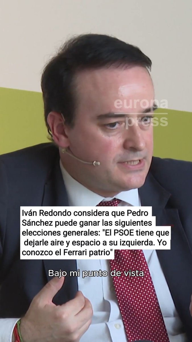 Iván Redondo dice que Pedro Sánchez puede ganar las siguientes elecciones y advierte de que España está "más empatada de lo que parece": "El PSOE tiene que dejarle aire y espacio a su izquierda. Yo conozco el Ferrari patrio"
