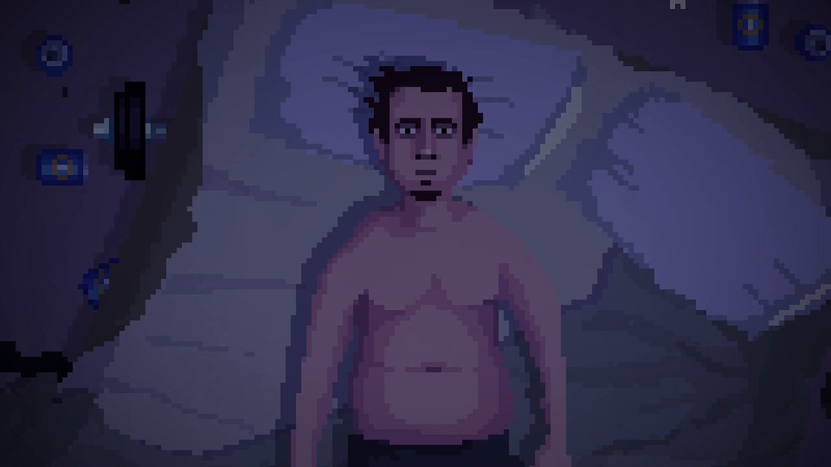 This indie dev made a survival horror game where you're unemployed and can literally die of boredom - Must maintain high dopamine levels - Eat, drink, use the toilet &amp; wash yourself - Hide from responsibilities It's Called Unemployment Simulator 2018. Would you play this?