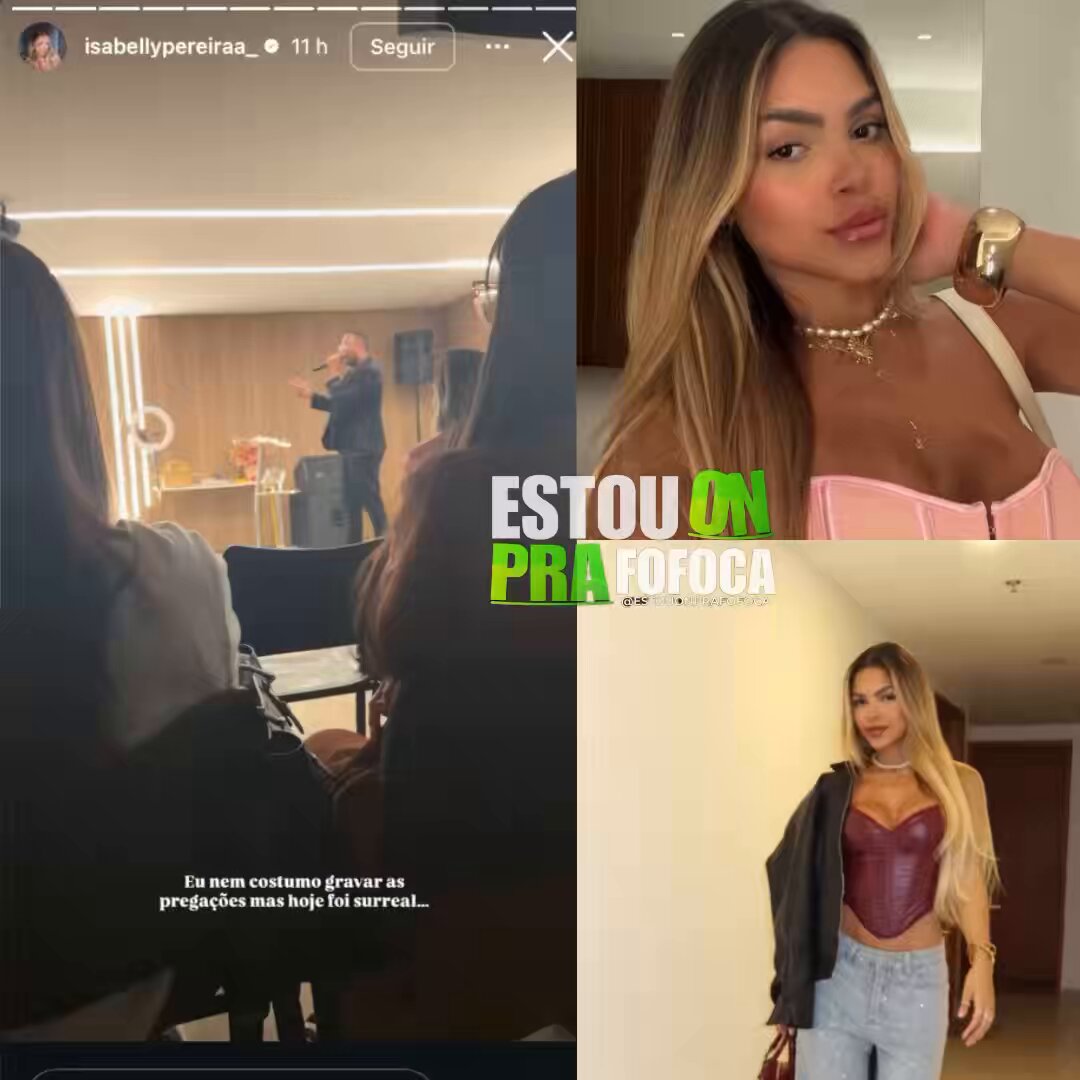 EITA!! E esse Story que a Isabelly gravou e supostamente diz que essa pregação foi pra ela “Jesus está dizendo eu falei que essa aliança eu não quero na sua vida, pare de Fazer questão de está em lugar que não te cabe mais”. 😳