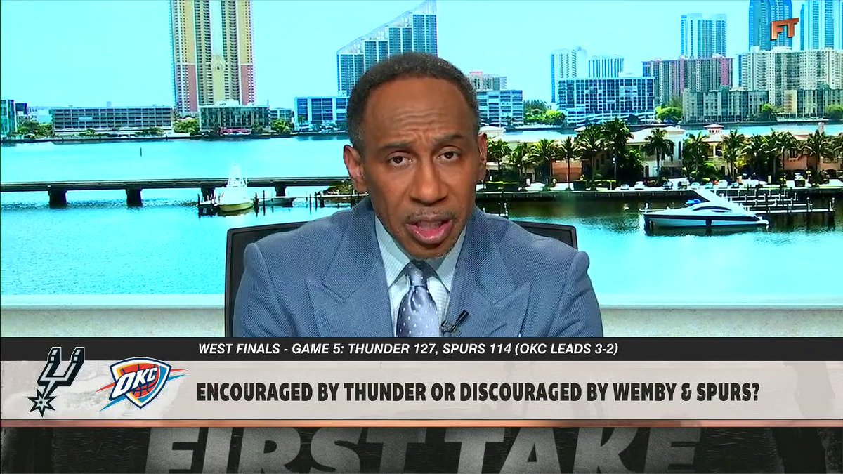 "Shai answered the call." Stephen A Smith reacts to the Thunder's Game 5 win vs. the Spurs 🏀