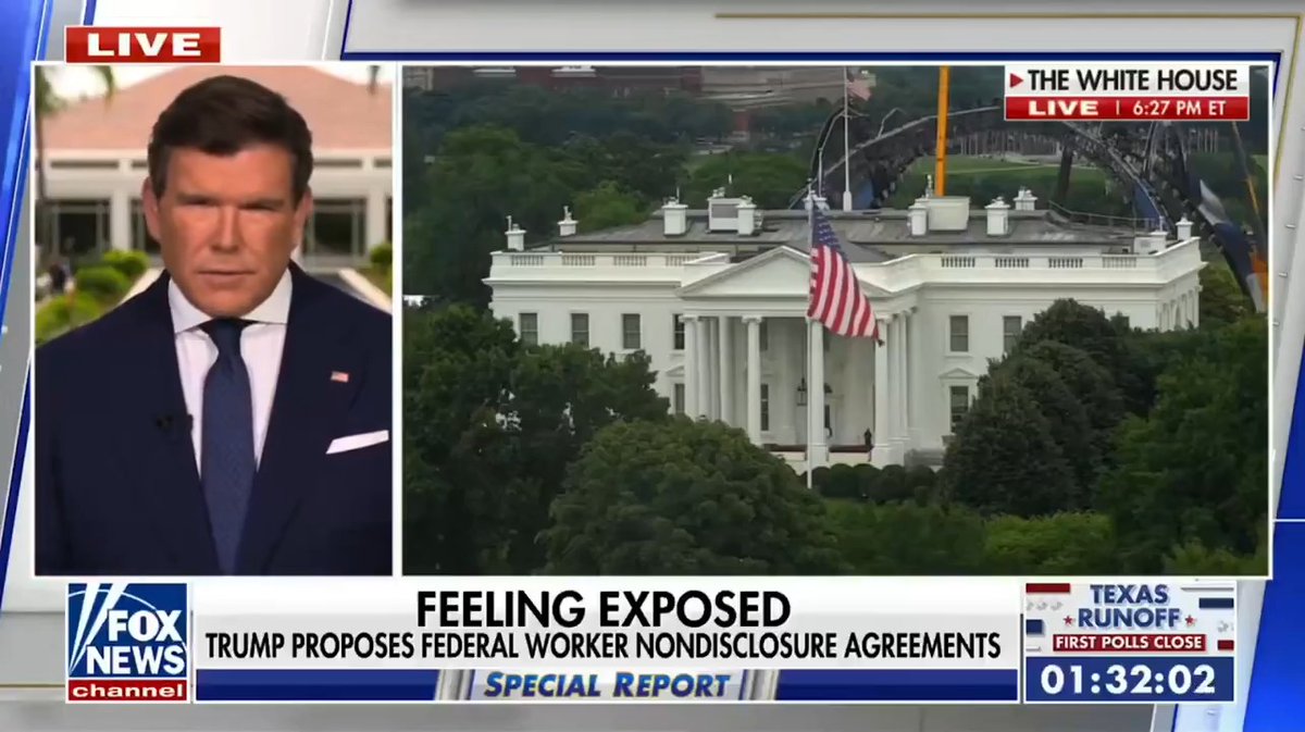 WATCH: Bret Baier @Foxnews highlights U.S. Office of Personnel Management’s new proposed NDA for federal workers to help stop leaks of sensitive government information.