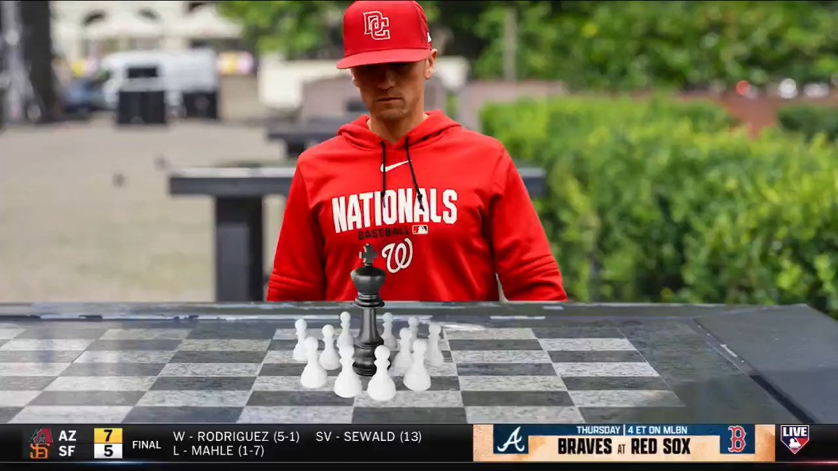 Blake Butera is making all the right chess moves for the Washington Nationals, who are the only team with over 300 runs scored this season! ♟️