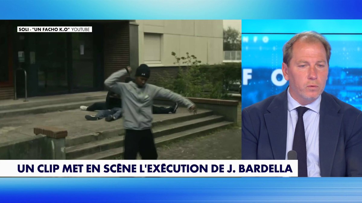 Le journaliste Raphaël Stainville réagit au clip de rap mettant en scène l’exécution de Jordan Bardella : «Il ne faudra pas s’étonner qu’on en arrive à avoir de nouveaux Charlie Kirk», dans #120MinutesInfo Toute l'info est à retrouver sur