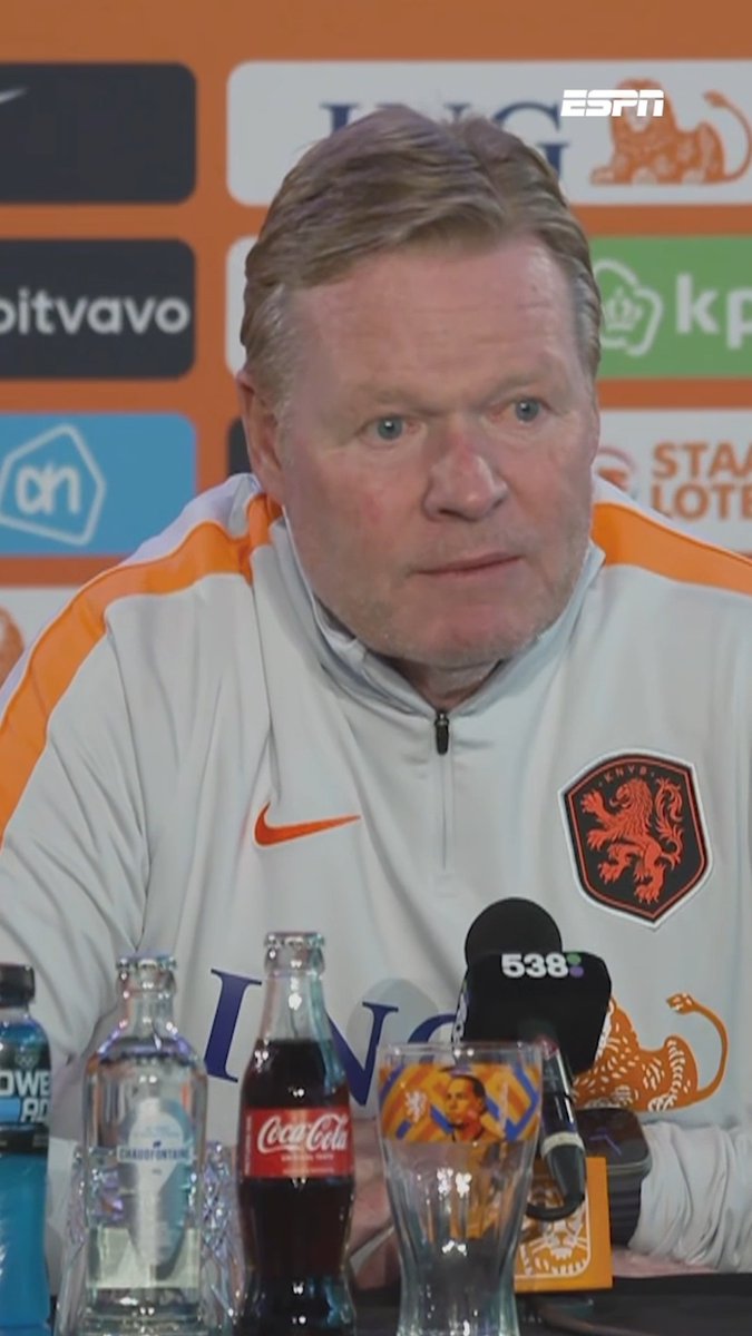 Hoe schat bondscoach Ronald Koeman onze kansen in op het WK? 🏆👀 "Ik besef heus wel dat alles wel erg mee moet zitten, willen we heel ver gaan komen"